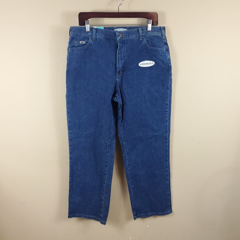 Lee Relaxed Straight Leg Jeans Size 14P